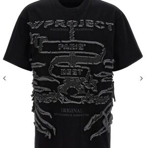 Y/Project Distresse Detailed Crewneck T-Shirt